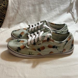 Vintage VANS Pineapple Print Skateboard Shoes Women’s Sz 9